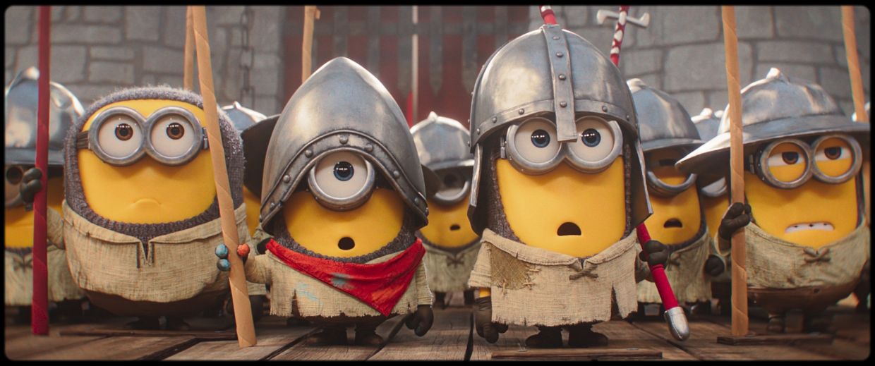 The Minions get ready to go medieval on some monsters.