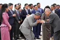 Cambodian king returns from China after cancer treatment