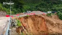 Highway 1314 in Chiang Mai closed after land subsidence raises collapse risk