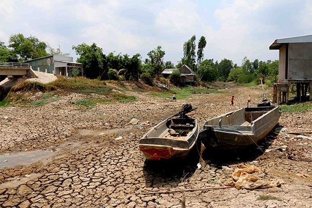 Dead fish, drying rice fields forebode El Nino's threat to Mekong agriculture