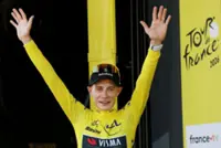 Cycling-Vingegaard closes difficult chapter as he dons Tour yellow jersey