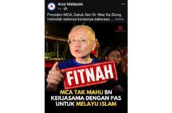 Dr Wee calls for probe, removal of social media post spreading fake news about MCA