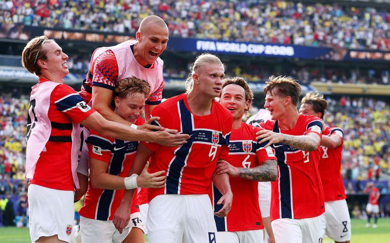 football-soccer-haaland-double-as-norway-stun-brazil-to-reach-world