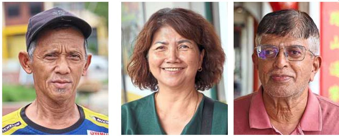 Golden years: (From left) Saadon, Lim and Kasvan.