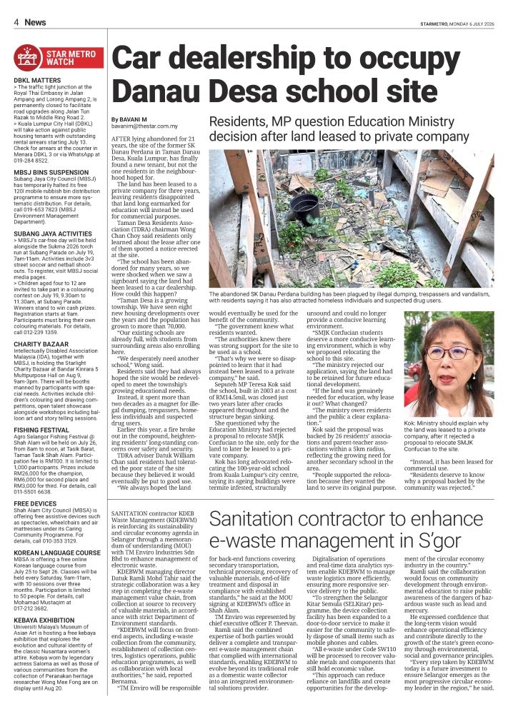 StarMetro report on July 6.