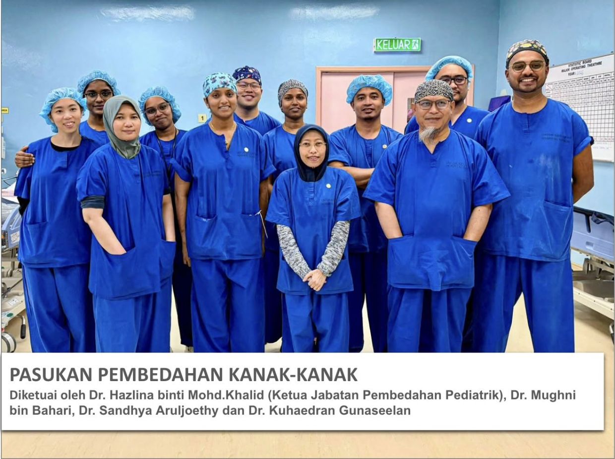 Hospital in Likas successfully separates pair of Siamese twins