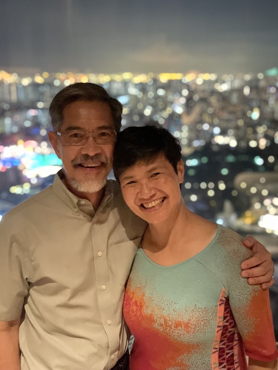 Lim (left) cherishes memories of Goh's loving and caring nature as well as her creativity. Photo: Lim Shyang Guey