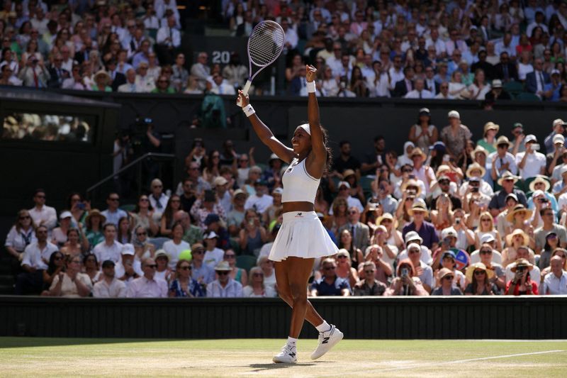 Tennis-Gauff and Zverev break new ground at Wimbledon, Osaka bows out
