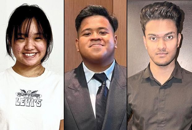 People first: (From left) Peh, Anas Najwan and Lam are first time voters looking forward to voting for a leader who stays close to ordinary citizens.