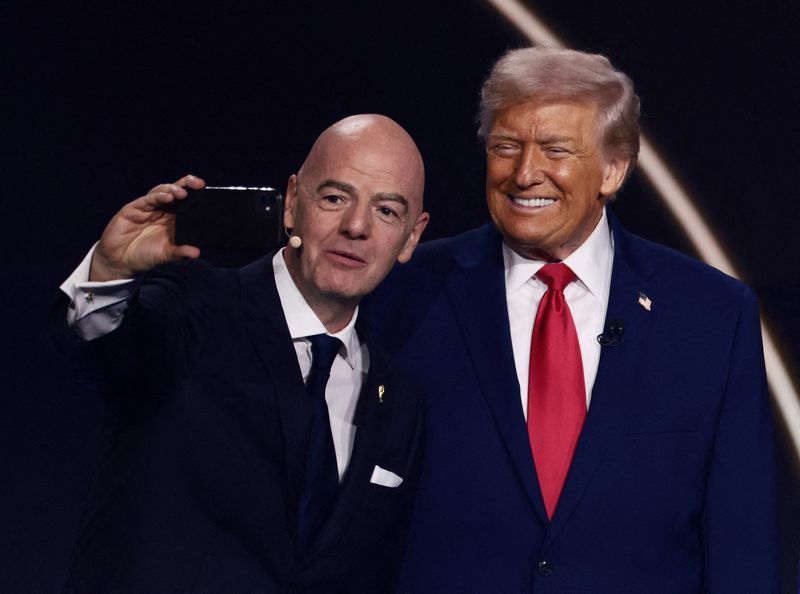 Soccer-Rights group plans complaint to IOC against Infantino over Trump support