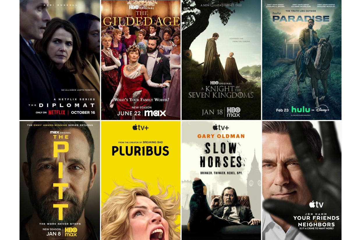 This combination of images show Emmy nominees for best drama series.