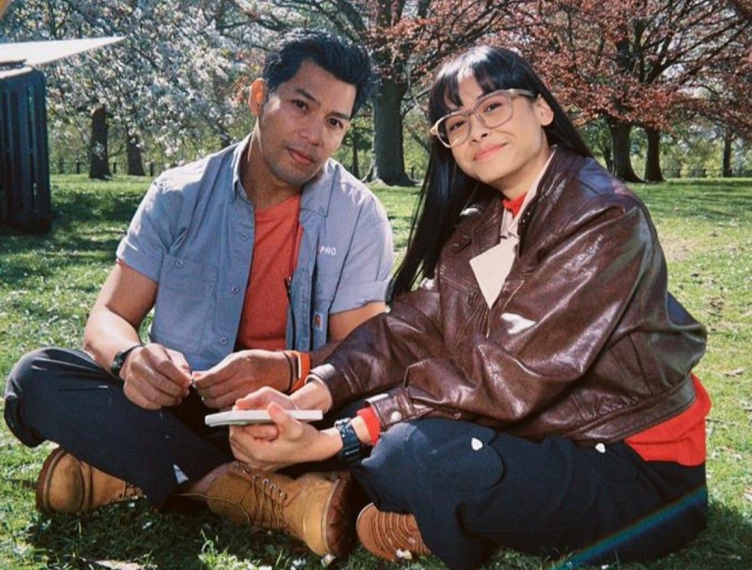 Malaysian stars Kamal Adli (left) and Intan Serah filmed their upcoming drama, 'Premier League: I Love You', in the United Kingdom.