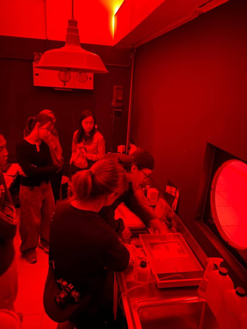 Kanta.Darkroom, an independent project developed by Lim (right), is a basic photography darkroom serving as a platform for community, workshops and training. Photo: Kanta.Darkroom