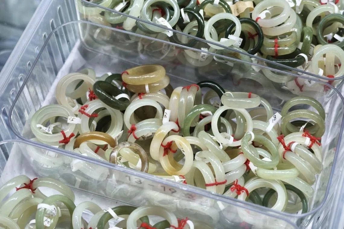 Every natural jade stone is different and the search itself is part of the experience. - Photo: The Korea Herald/ANN