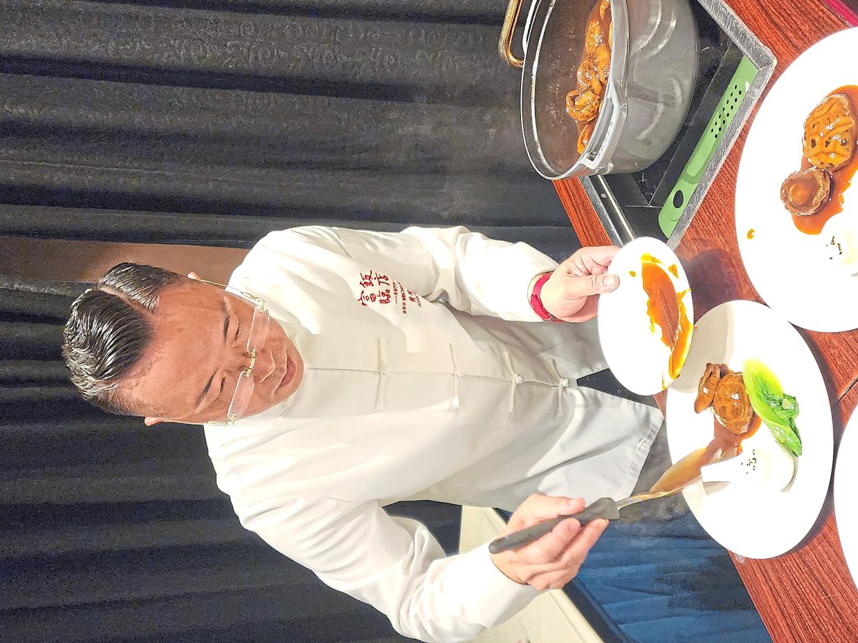 Forum gained its stellar reputation off the back of the famed dish of Ah Yat’s abalone, which Wong (pictured here) continues to make to this day.