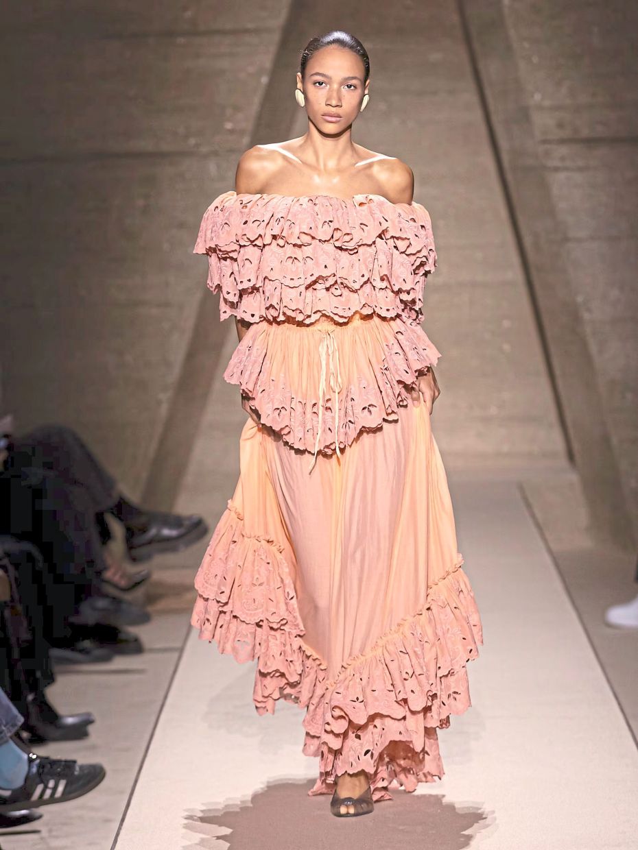 Lush pink features across the Spring/Summer 2026 collections from leading fashion houses. Photo: Chloe
