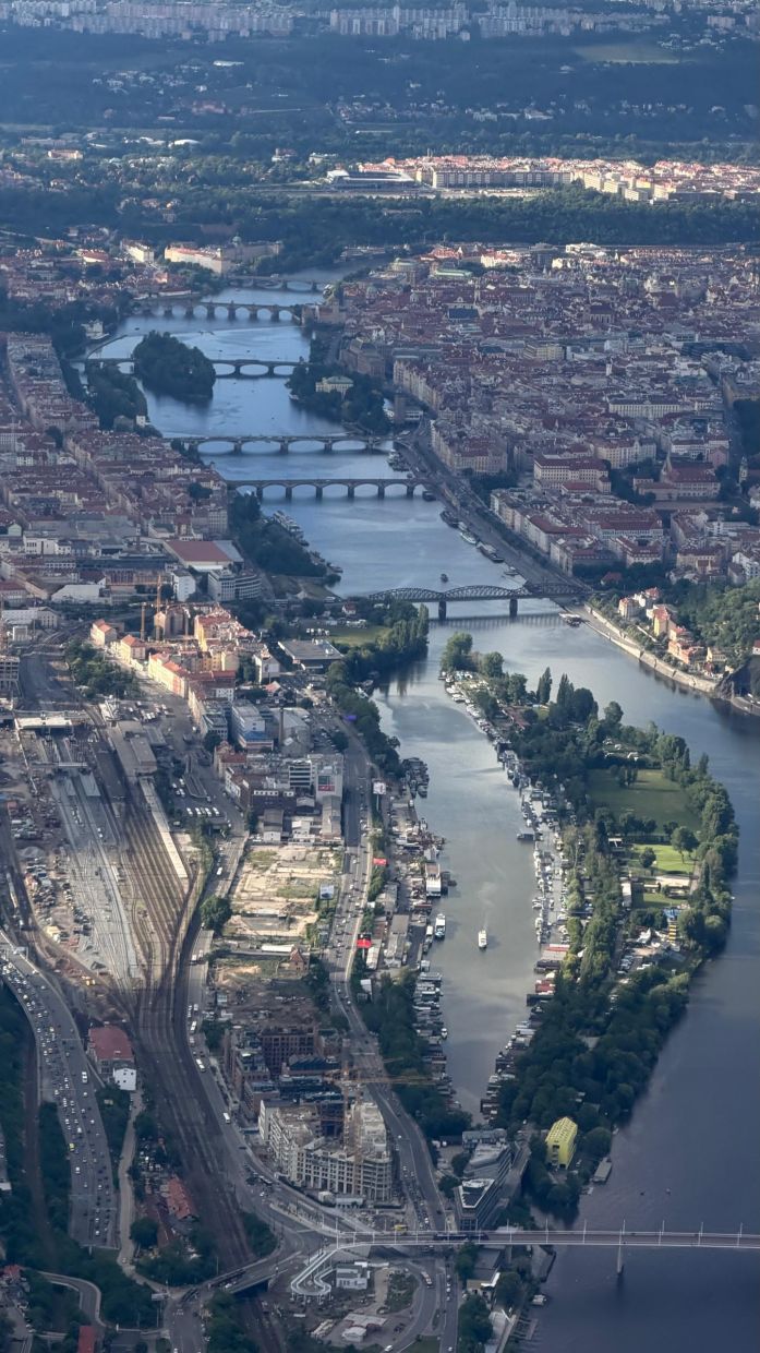 The 430km Vltava River flows through the heart of Prague’s Old Town, and you can see landmarks such as Charles Bridge and Prague Castle along its banks.