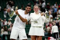 Tennis-Ostapenko, Arevalo fight back to win Wimbledon mixed doubles title