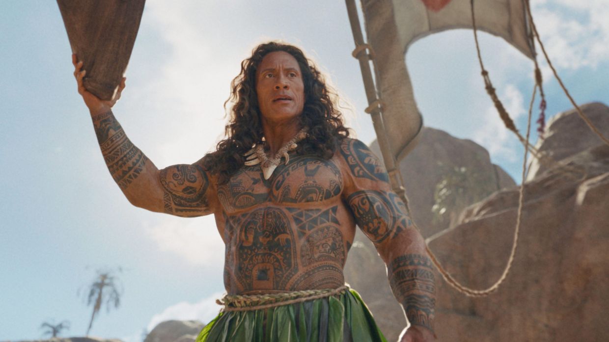This live-action remake is caught between The Rock and a hard place.