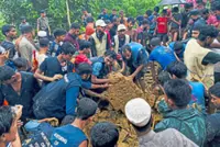 Refugees relocated after fatal landslide