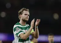 Soccer-Atletico Madrid sign Denmark midfielder Hjulmand from Sporting