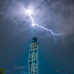How skyscrapers keep lightning away