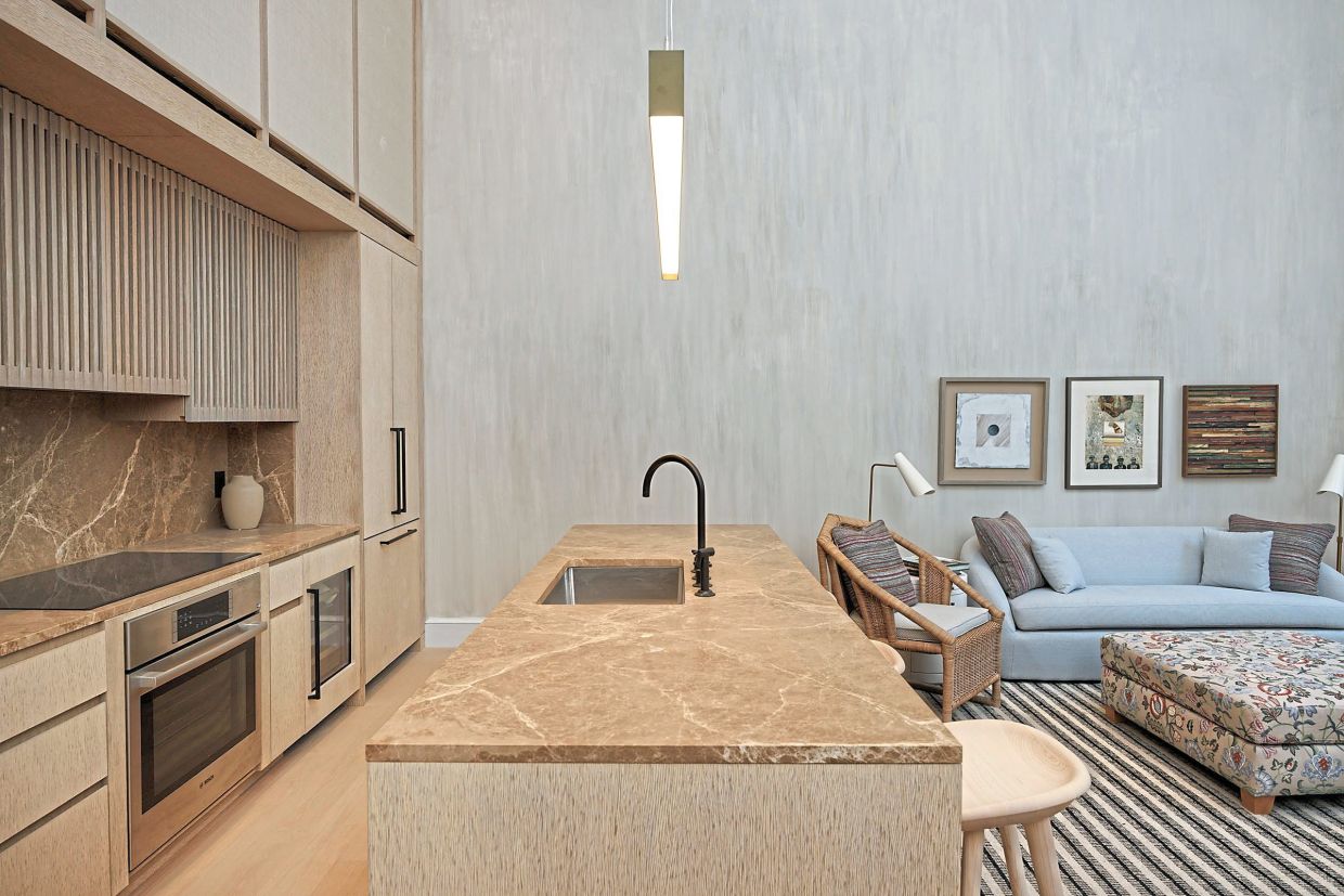 The model one-bedroom apartment at the Parc Beaufort development. 