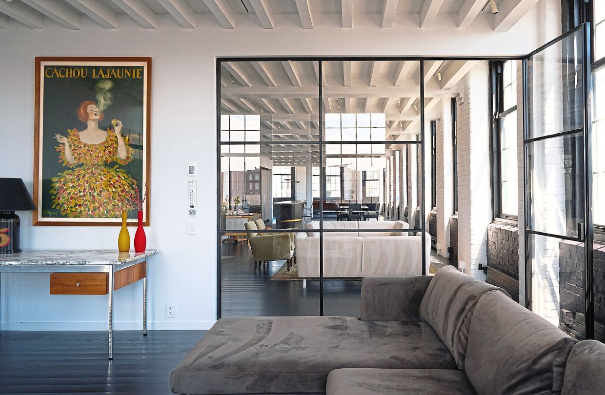 An interior view of the repurposed loft.