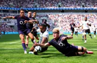 Rugby-Rampant England bounce back to winning ways with 11-try spree against Fiji