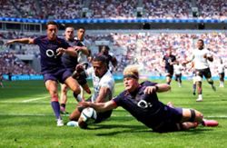 Rugby-Rampant England bounce back to winning ways with 11-try spree against Fiji