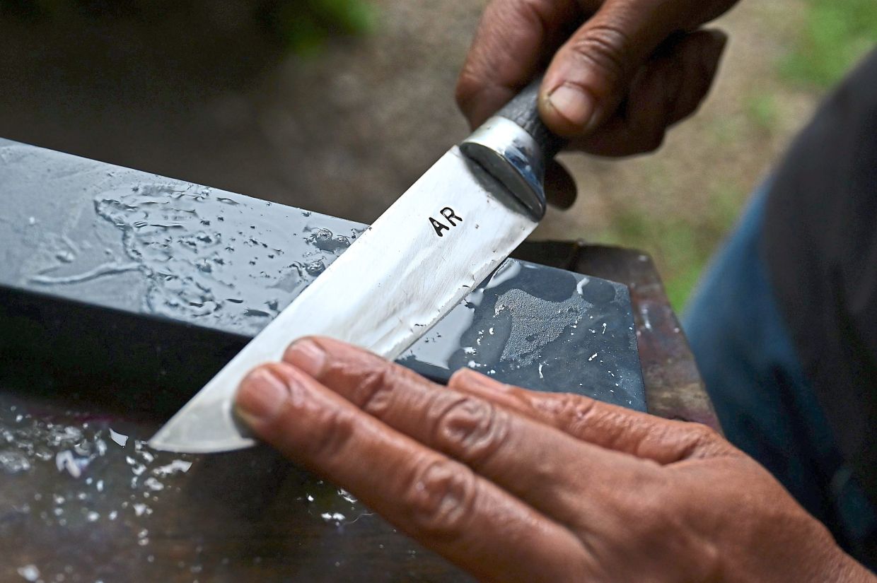 Abdul Rahim says demand for his handmade knives continue to grow.