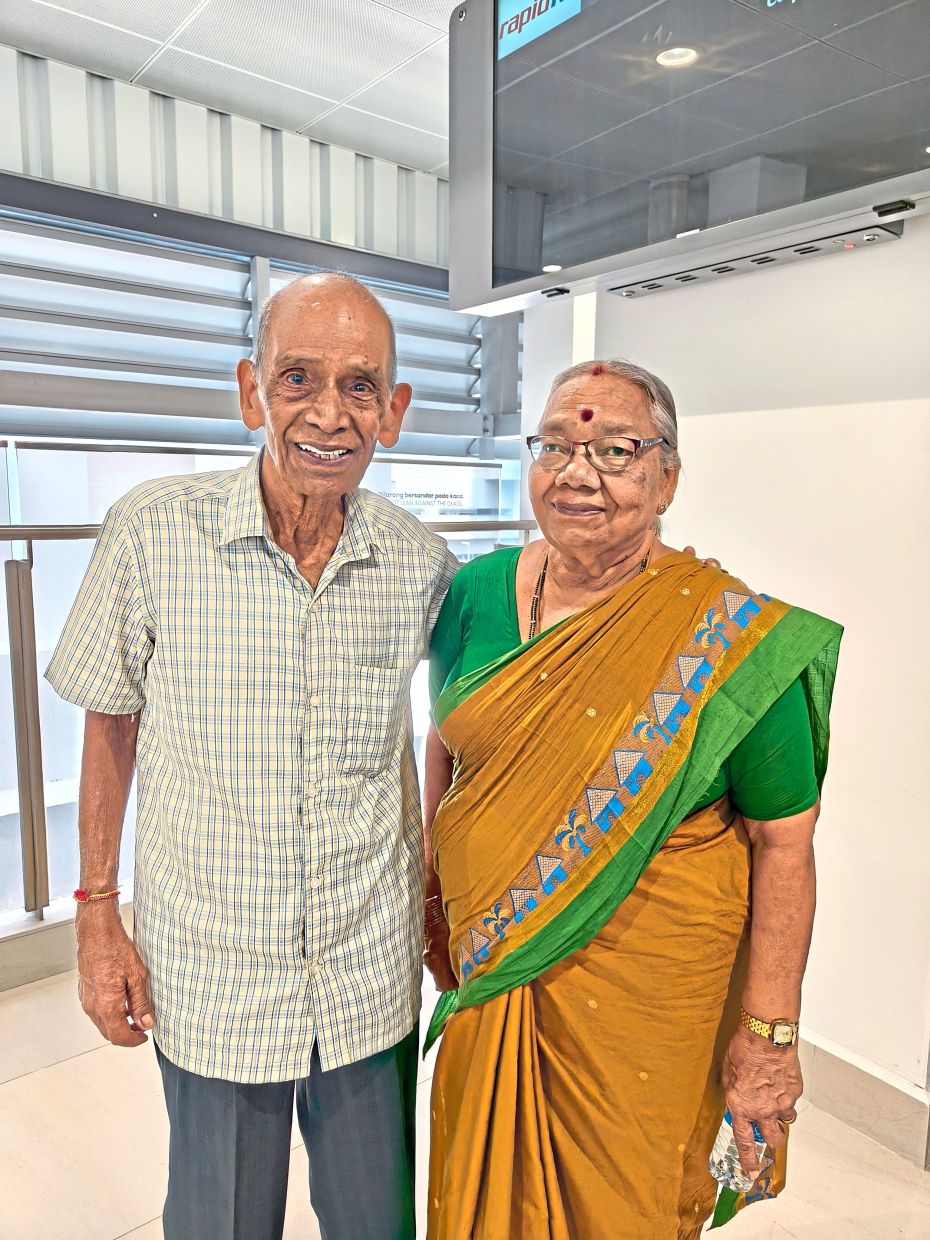 Trip of a lifetime: Letchumy says the rail service has restored both her and her husband Chandran’s confidence to travel independently.