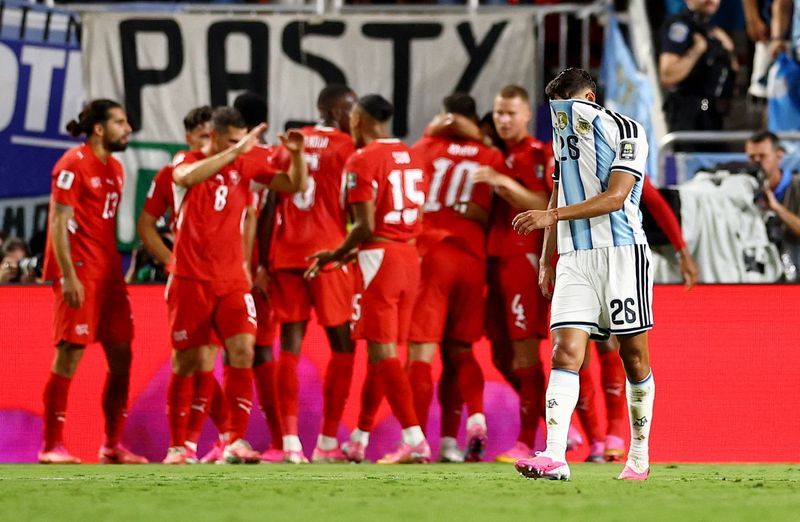 Soccer-Swiss anger tinged with pride after top eight World Cup finish