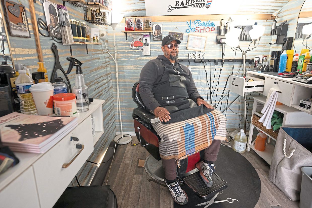 Over the years, Sanders has gone to people in rehab facilities, nursing homes and other places where getting a haircut is difficult.