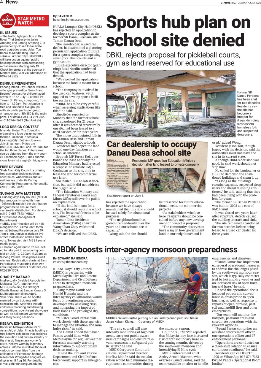 StarMetro report on July 7.