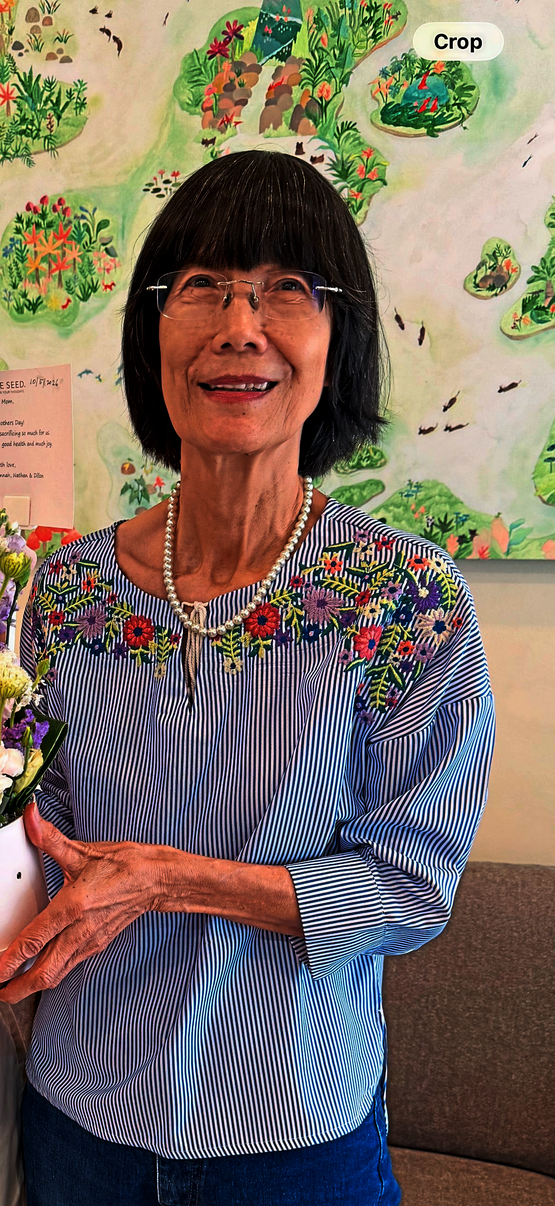 To Rina, pulling weeds, potting soil and moving leaves is completely therapeutic and healing.