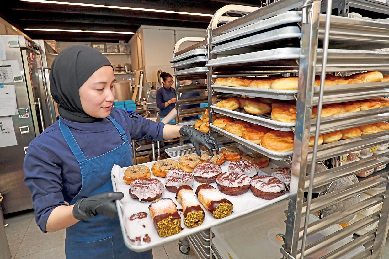 Halo Doughnut typically sells about 5,000 doughnuts a month and Khris runs the business with just three other staff.