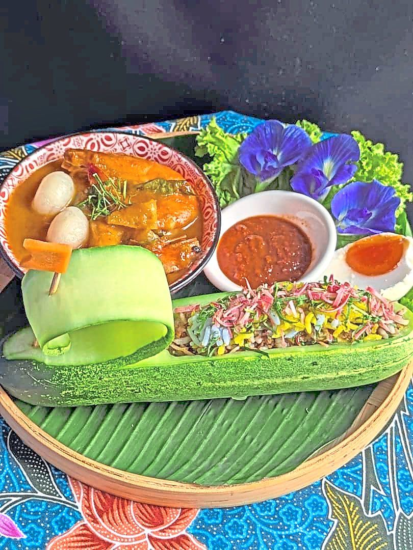 Chuah makes a range of delicious heirloom Nyonya dishes like nasi ulam (pictured here) as well as otak-otak, rendang and popiah. — JAY MEE CHUAH