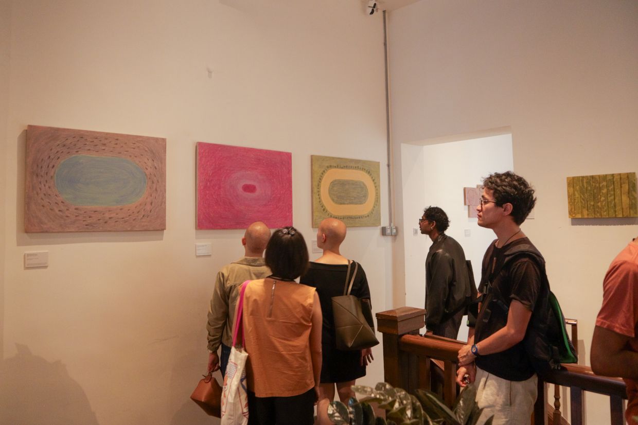 A view of Ilham's exhibition 'A Path Carved By My Returning' at The Dia Space in Kuala Lumpur. Photo: Azkuza