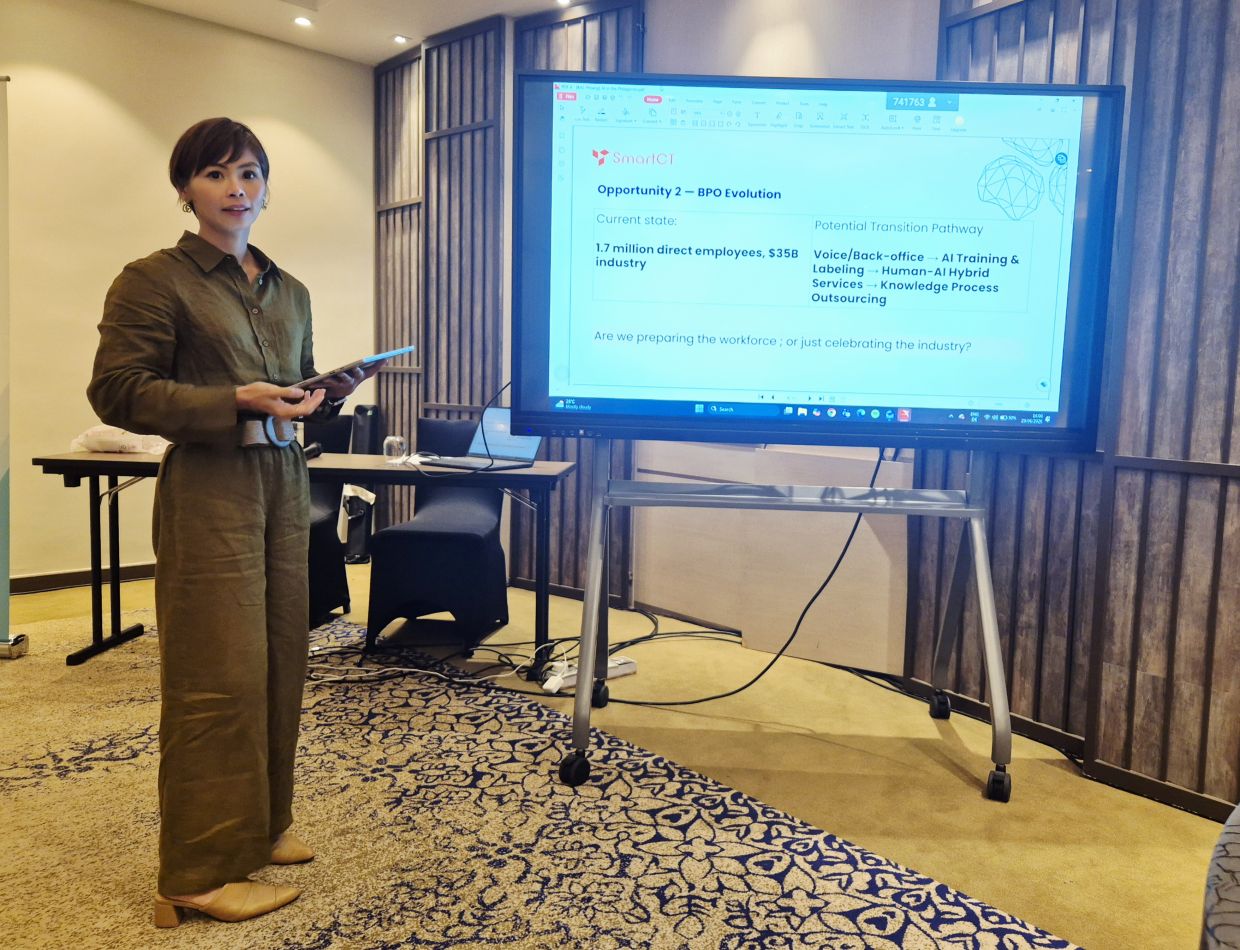 Villanueva-Libunao says networks among women security leaders are vital in tackling cross-border threats such as cyberattacks and disinformation. 