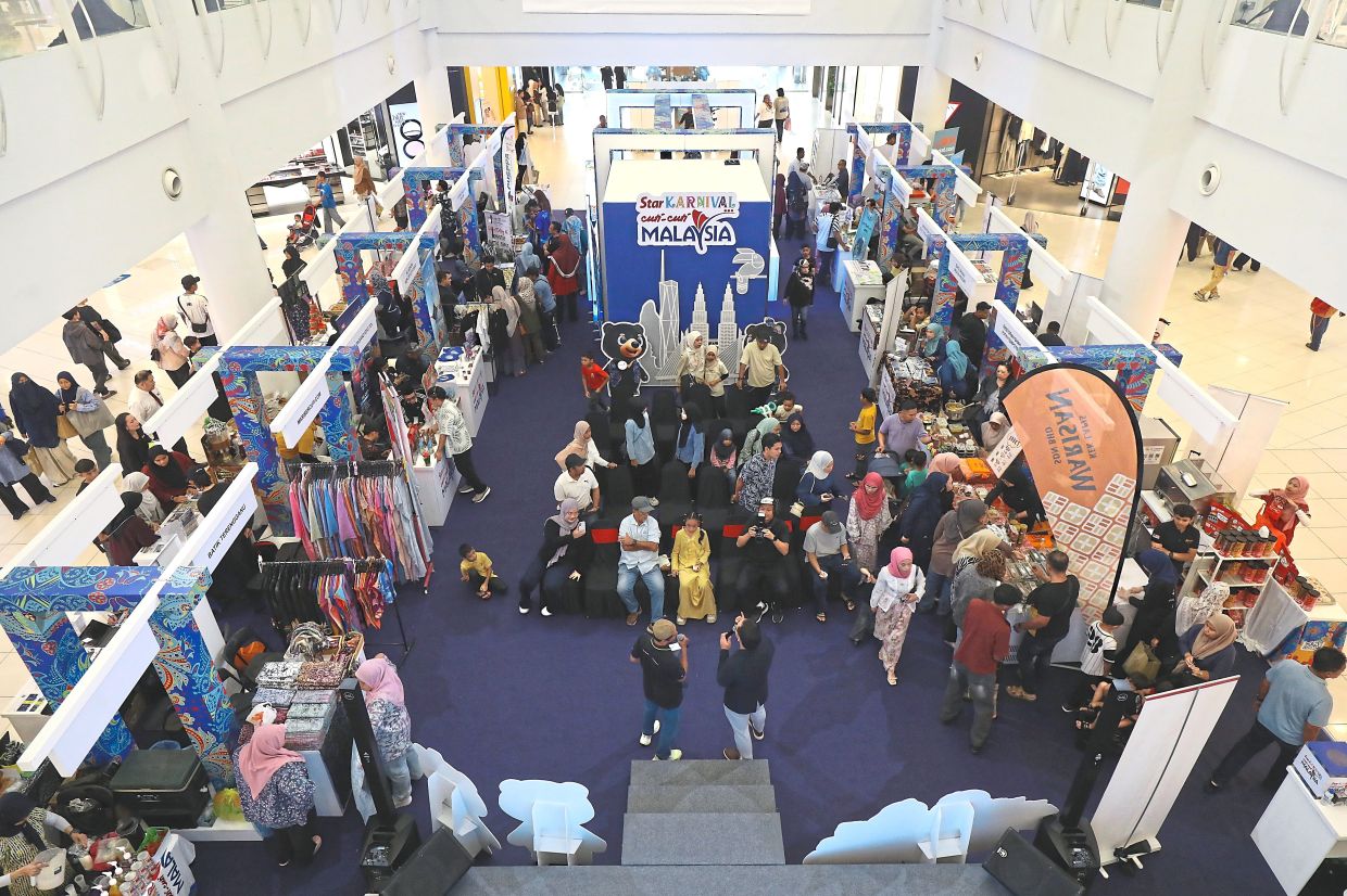 A bird’s-eye view of the fair in Kuantan, which had a mix of everything from family breaks to food.