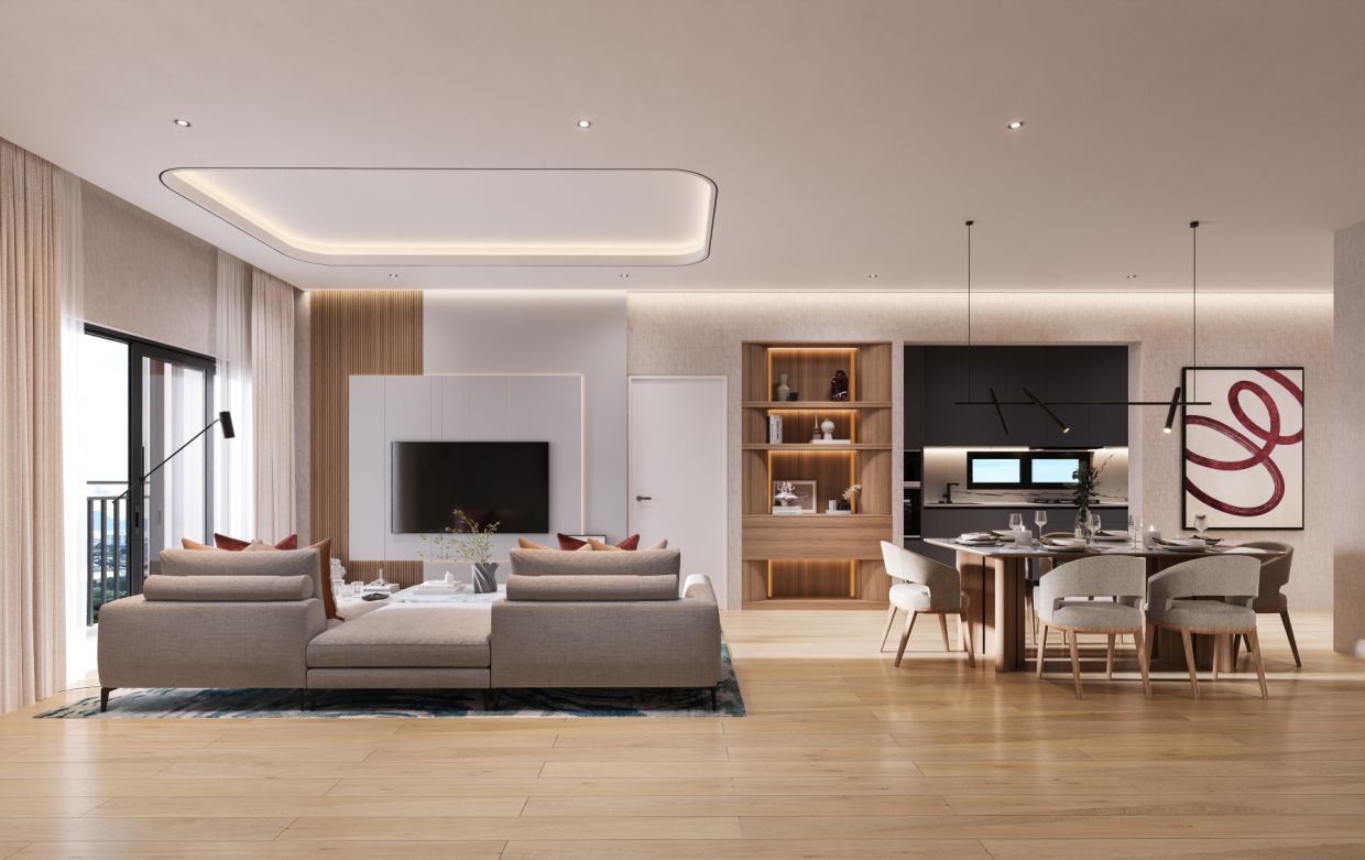 The 900 sq ft configurations at SkyWorld Pearlmont feature a practical three-bedroom, two-bathroom layout, maximising space for seamless family living.