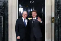 Outgoing UK PM Starmer given France's top honour by President Macron