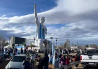 In a Patagonia town with an 85-foot Messi statue, Argentines celebrate advance to World Cup final