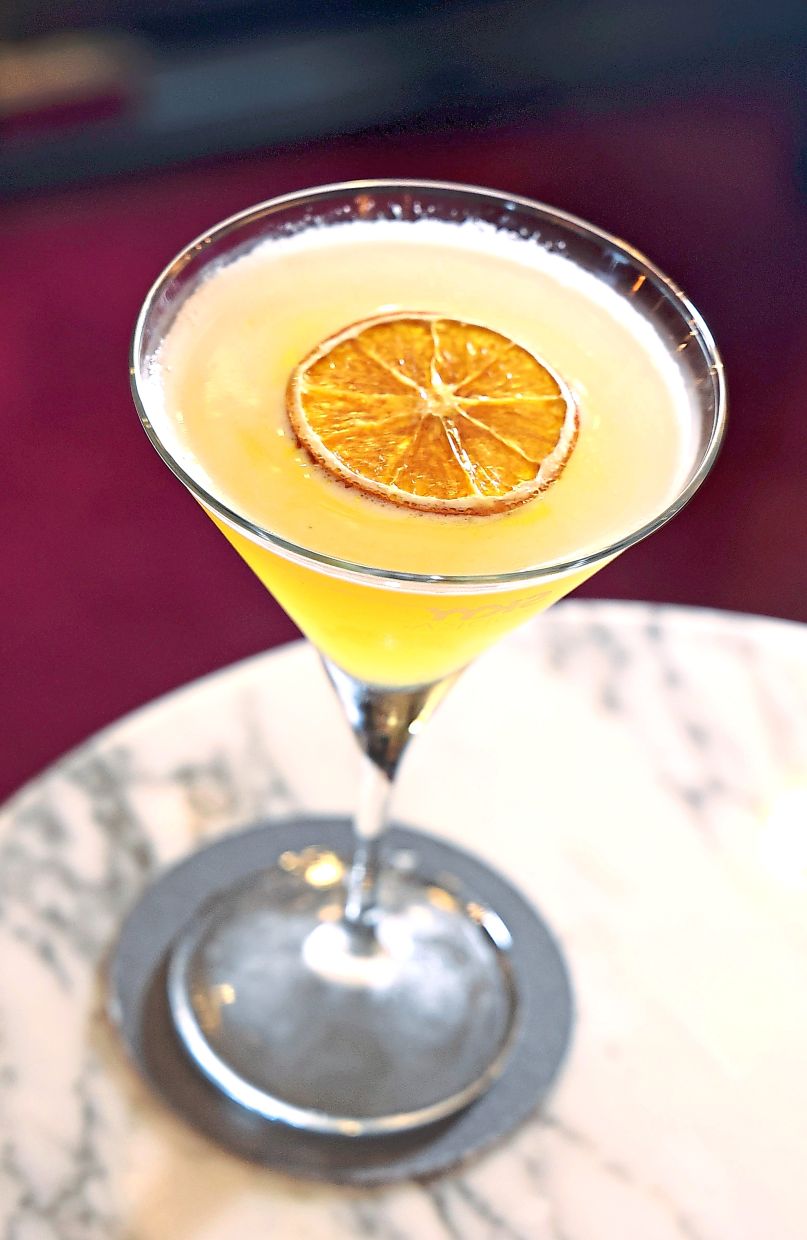 Citrus Spark blends Martini Dry Vermouth, lime and orange juice and sparkling wine.