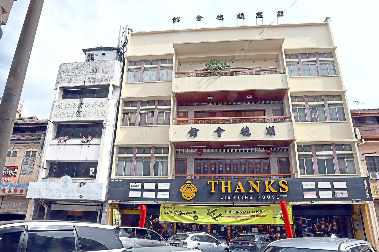 Perak Shun Tak Association derives income from renting out parts of its four-storey building in Jalan Masjid.