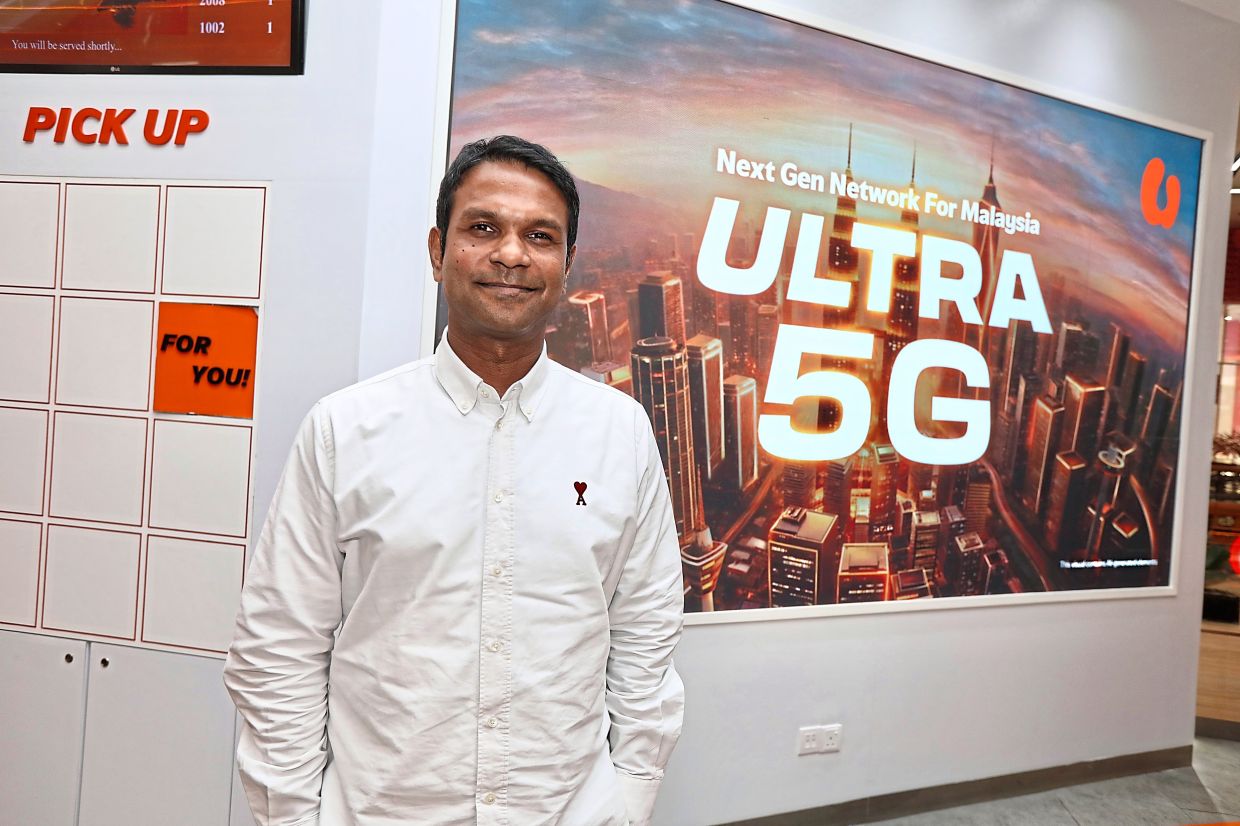 U Mobile’s ULTRA5G internet plans introduced a new priority network feature and advanced safety capabilities. — LOW LAY PHON/The Star