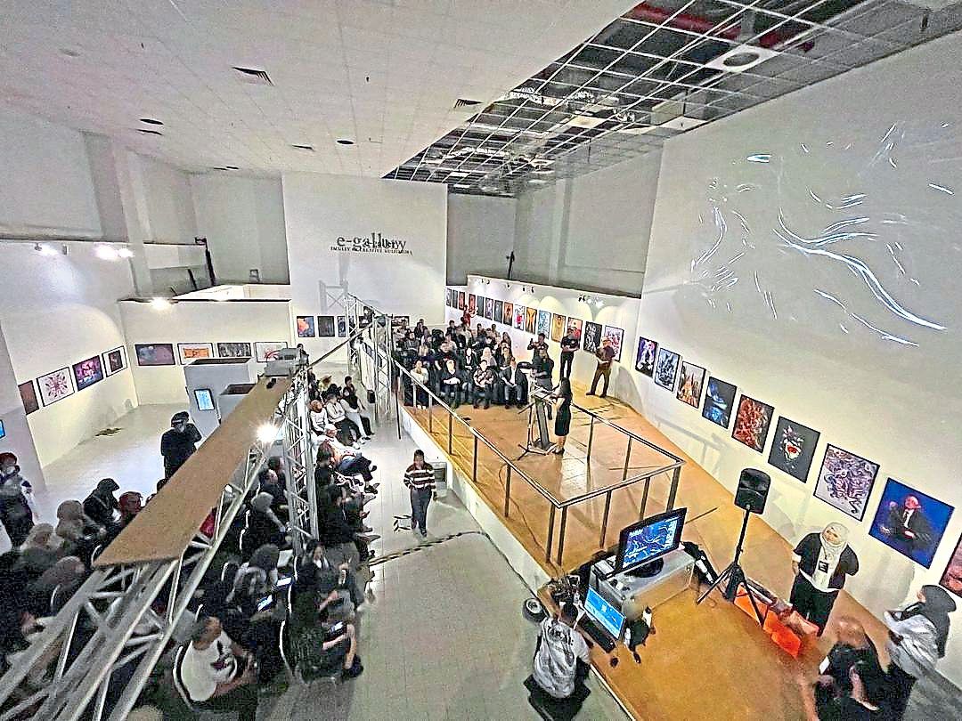 The exhibition is being held at the E-Gallery, Faculty of Creative Multimedia, Multimedia University. Photo: MMU