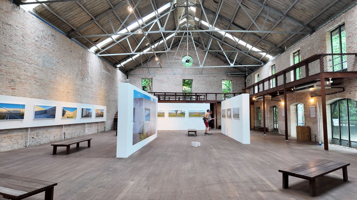 A view of Chai's 'Project Seaview: The Great Seawall Of Japan' exhibition at The Godown Arts Centre in KL. Photo: JFKL