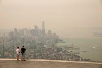 Canada wildfire smoke blankets US Midwest, Northeast with dangerous orange haze